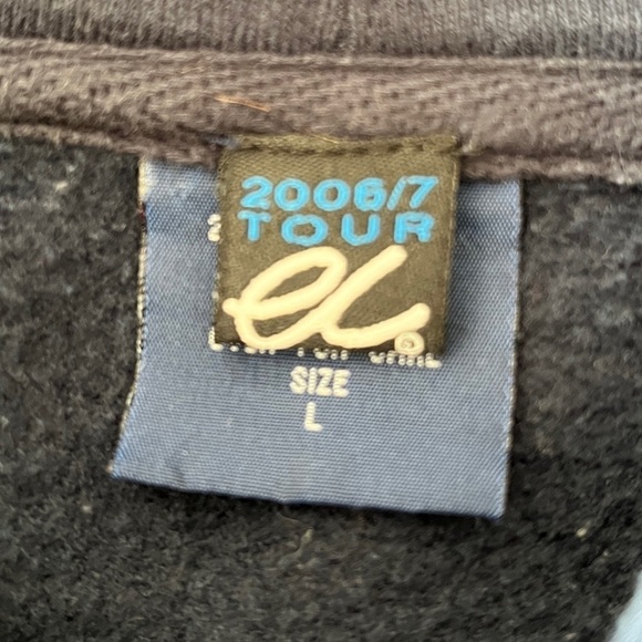 ERIC CLAPTON WORLD TOUR 2006/2007 Navy Blue Concert Pullover Hoodie Collectible - Picture 5 of 13